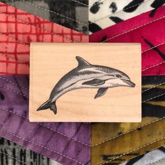 Rubber Stamp Dolphin by Rubber Stampede - Picture 1 of 6